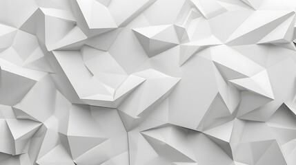 White polygon textured background.