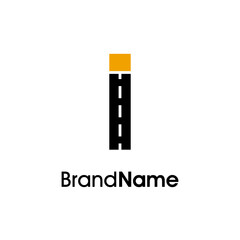 Simple Minimalist Initial I Way Logo