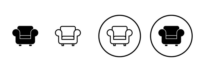 Sofa icon vector isolated on white background. sofa icon illustration. furniture