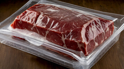the vacuum packaging and how it allows customers to see the quality of the meat