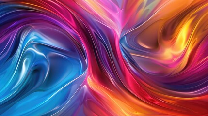 Fototapeta premium Abstract background with swirling, colorful lines creating a dynamic, fluid pattern
