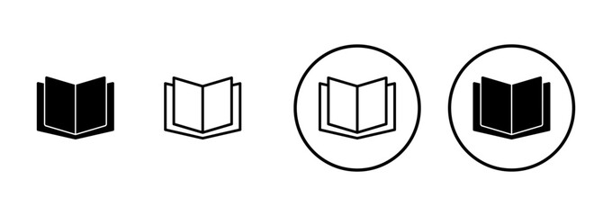 Book icon vector isolated on white background. Book vector icon. ebook icon