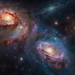 space nebula with stars