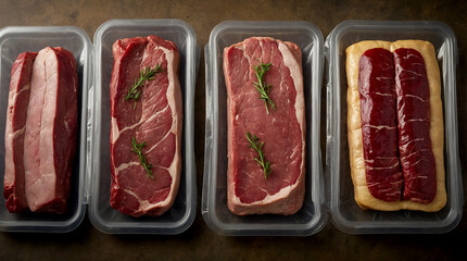 the vacuum packaging and how it allows customers to see the quality of the meat