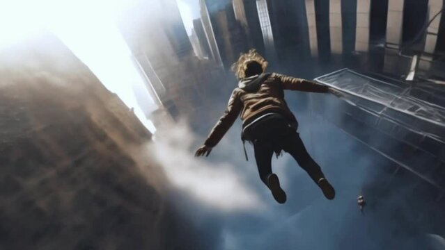 Witness the Epic Journey of a Superhuman Flying Through the Sky, Defying Gravity, and Showcasing Unbelievable Superpowers in Mid-Air