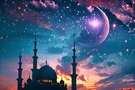 Ramadan Kareem celebration beautiful background.