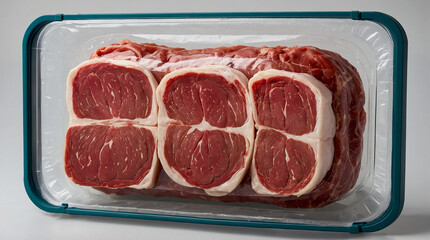 the vacuum packaging and how it allows customers to see the quality of the meat