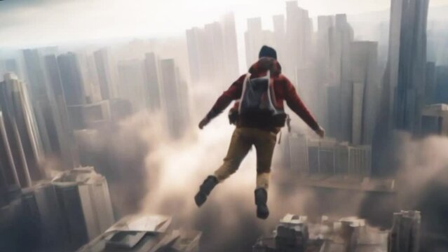 Witness the Epic Journey of a Superhuman Flying Through the Sky, Defying Gravity, and Showcasing Unbelievable Superpowers in Mid-Air
