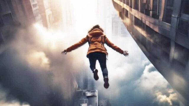 Witness the Epic Journey of a Superhuman Flying Through the Sky, Defying Gravity, and Showcasing Unbelievable Superpowers in Mid-Air