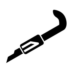 New Year's trumpet in glyph style