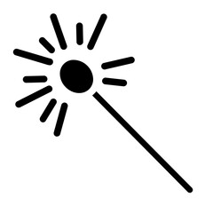 new year fireworks in solid style