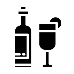 New Year's drink in solid style