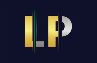 LP Letter Logo Template Illustration Design.