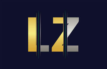 Unique LZ letter logo Icon vector template.