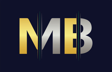 MB Letter logo design vector template.