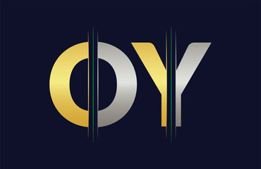 Unique OY letter logo Icon vector template
