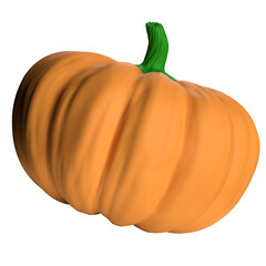 The Pumpkin 3d png image for food or holiday concept