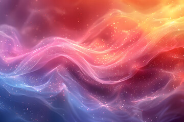 Colorful background with abstract gradient colored swirls and waves. The color palette flow mix and diverse, including shades of blue, green, red, and orange, creating an impressive and dynamic look.