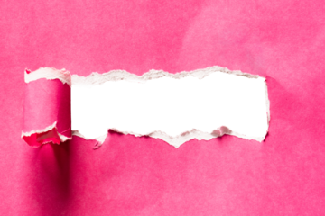 The hole from pink paper was torn. Decoration and texture