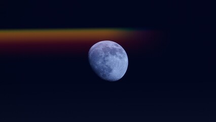 달과 그라데이션