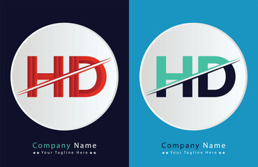 HD Letter Logo Template Illustration Design.