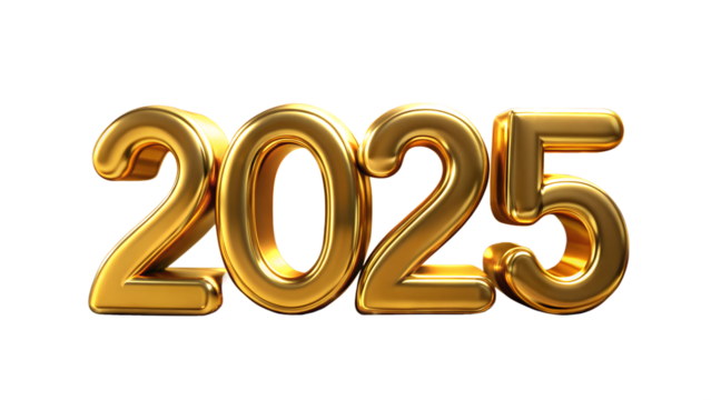 PNG Stunning 3D Illustration Symbolizing the New Year with Elegance and Sophistication