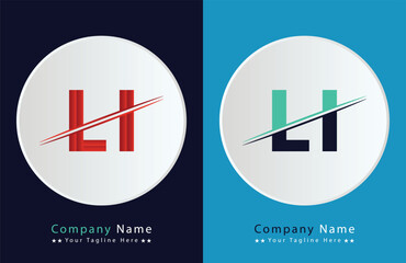 Li Letter Logo Template Illustration Design.