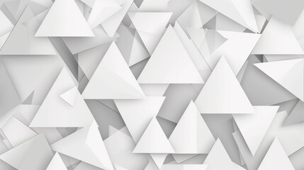 White and gray interlocking triangles modern abstract background. Vector illustration.