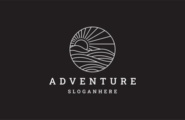 adventure logo modern design. vector illustration concept