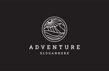 adventure logo modern design. vector illustration concept