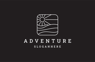 adventure logo modern design. vector illustration concept