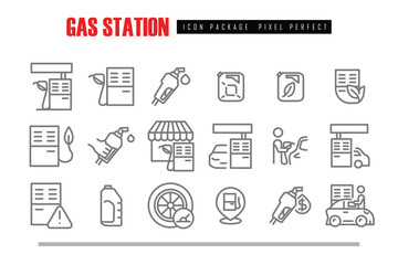 gas station outline icon pixel perfect Vector design good for website and mobile app