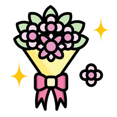 Fototapeta premium Flowers Icon
