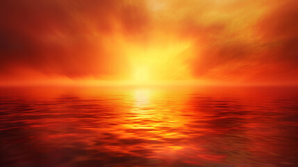 Breathtaking sunset floods the sky with vivid, dramatic hues.