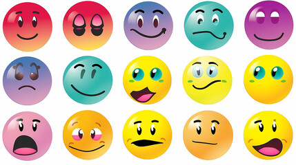 Fototapeta premium Emoticons conceptual art vector image,Sketch emoticons seamless pattern vector image.