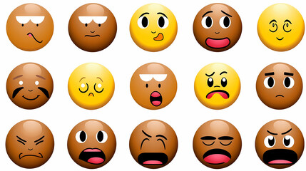 Emoticons conceptual art vector image,Sketch emoticons seamless pattern vector image.