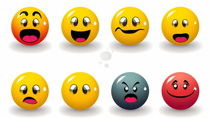Emoticons conceptual art vector image,Sketch emoticons seamless pattern vector image.
