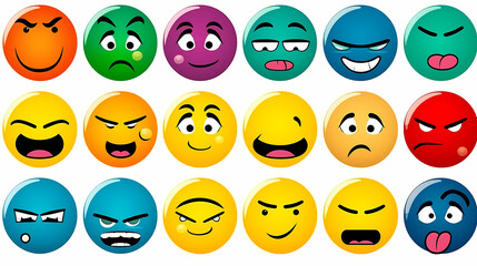 Fototapeta premium Emoticons conceptual art vector image,Sketch emoticons seamless pattern vector image.