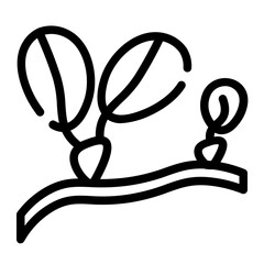 seagrass in cut line style