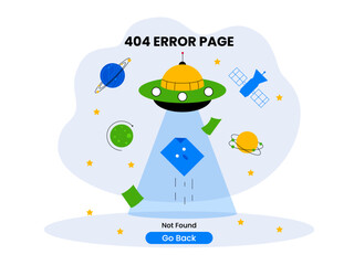 Connection error. Page not found vector illustration