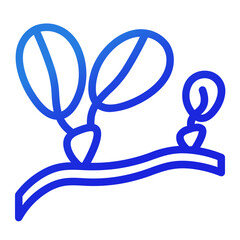 seagrass in blue color style