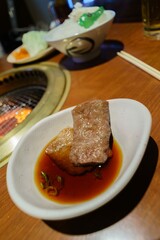 Grilled beef in soy sauce