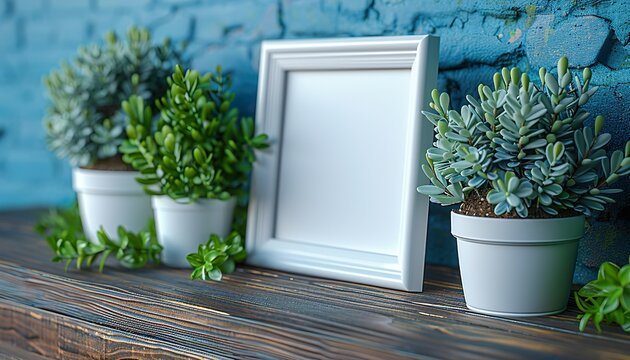 fhoto frame with green wall UHD Wallpapar