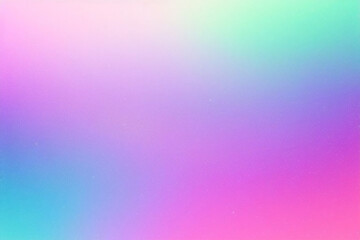 Fototapeta premium Holographic fantasy rainbow unicorn background with clouds and stars. Pastel color sky. Magical landscape, abstract fabulous pattern. Cute candy wallpaper. Vector. 
