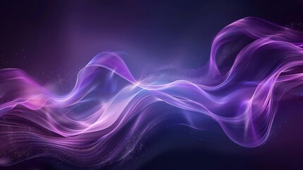 Vivid Purple and Pink Abstract Art with Swirling Forms