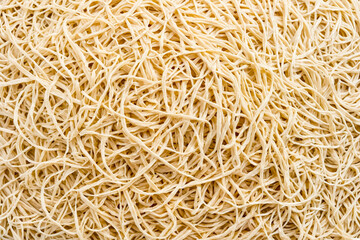 Close-up of thin, white noodles