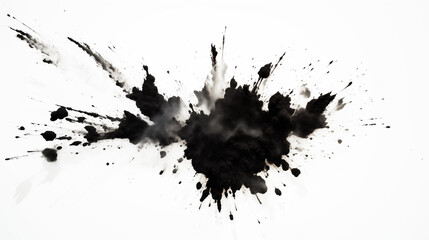 splash of black ink