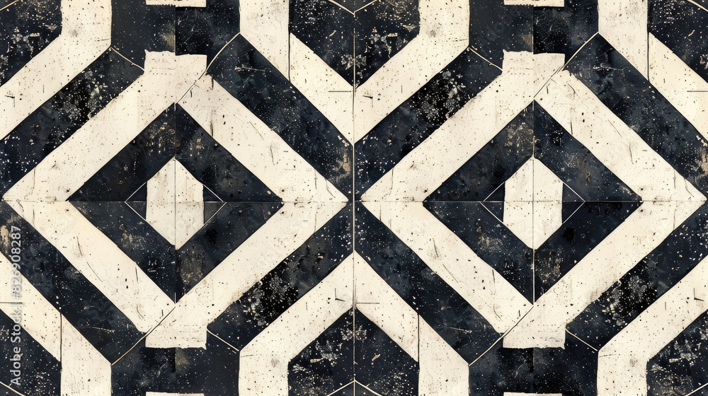 Poster classic and modern geometry textured pattern repeating