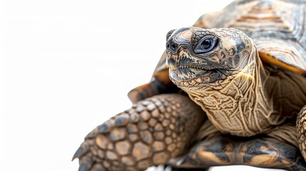 Naklejka premium Majestic Tortoise in its Natural Habitat - Wildlife Conservation Concept