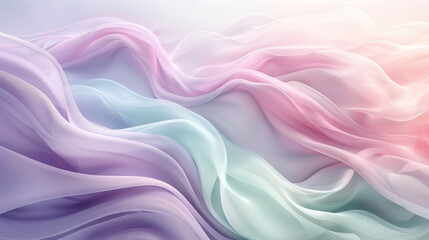 Obraz premium Pastel Pink Whisper Waves